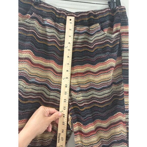 Free People Womens Striped Jogger casual Pants pockets Size large Multicolor - Picture 7 of 8